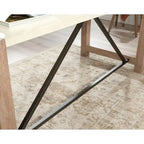 Bureau debout mobile, hauteur réglable 72,4 cm-125,7 cm, surface inclinable, MDF et acier, capacité de 40 kg