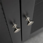 Meuble de Rangement Haut et Étroit pour Salle de Bain avec Portes et Étagères Réglables