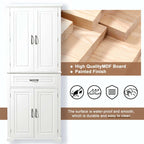 Armoire de salle de bain haute avec tiroirs et étagère réglable