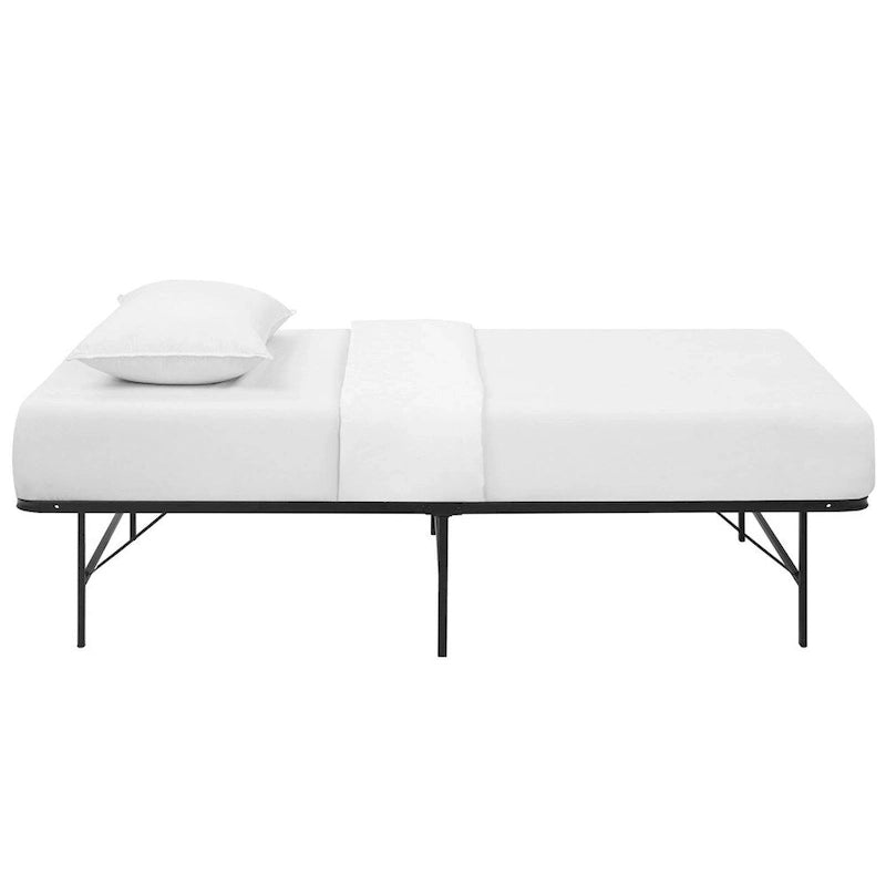 Cadre de lit en acier inoxydable "Brown Horizon" – Taille simple