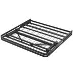 Cadre de lit en acier inoxydable "Brown Horizon" – Taille simple